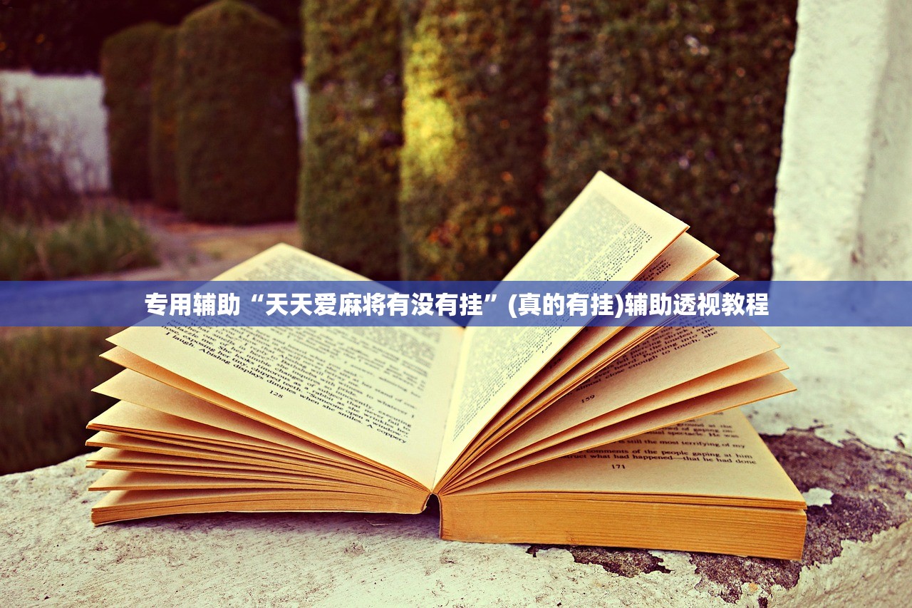 专用辅助“天天爱麻将有没有挂”(真的有挂)辅助透视教程