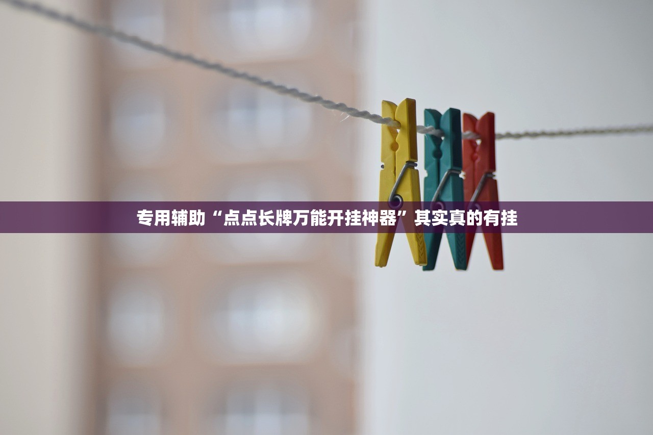 专用辅助“点点长牌万能开挂神器”其实真的有挂