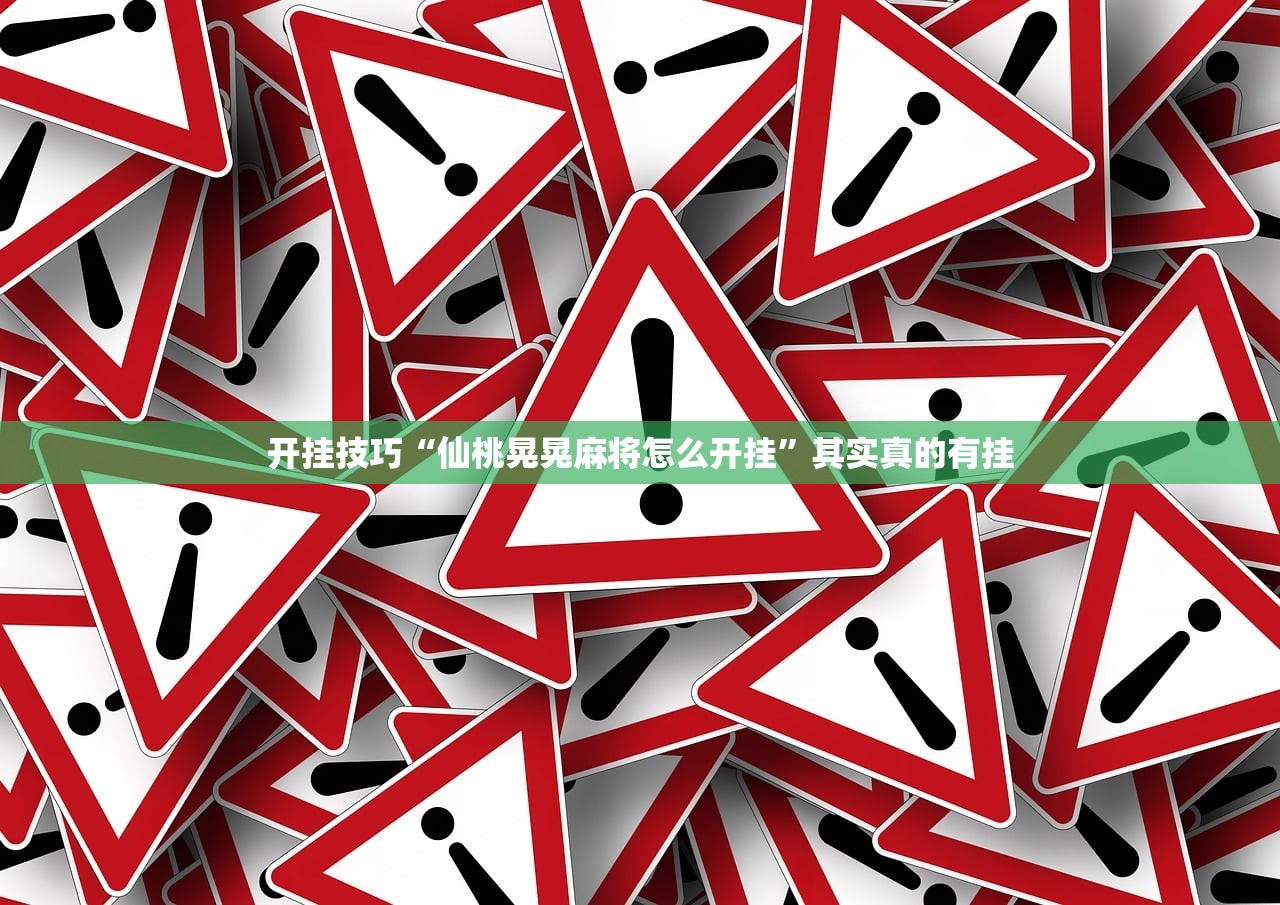 开挂技巧“仙桃晃晃麻将怎么开挂”其实真的有挂