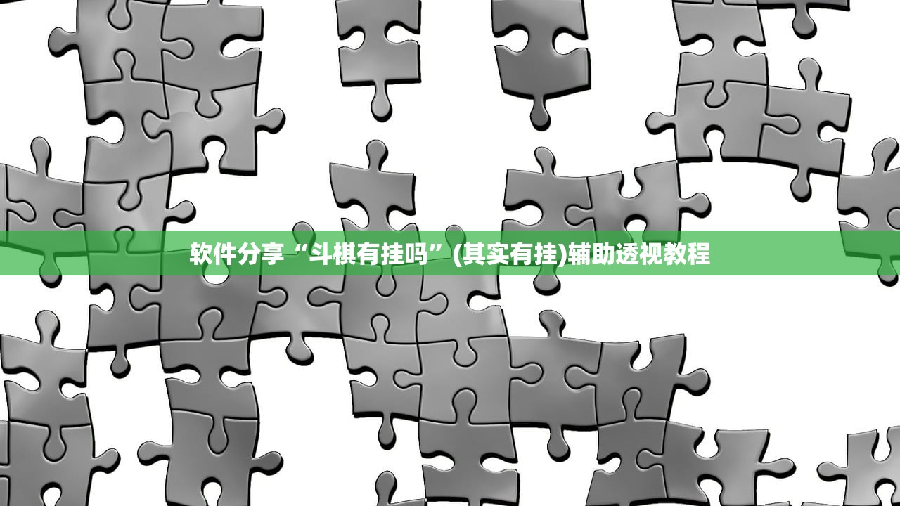 软件分享“斗棋有挂吗”(其实有挂)辅助透视教程