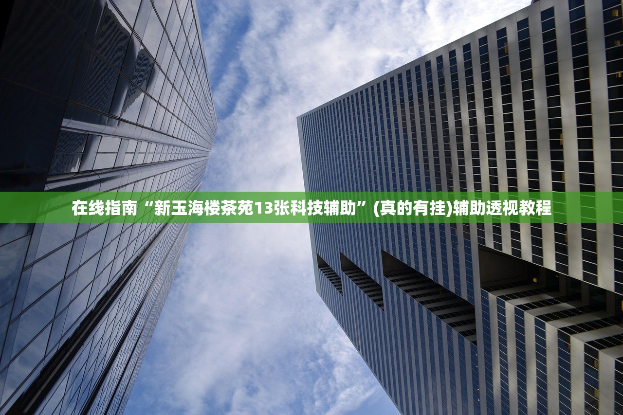 在线指南“新玉海楼茶苑13张科技辅助”(真的有挂)辅助透视教程