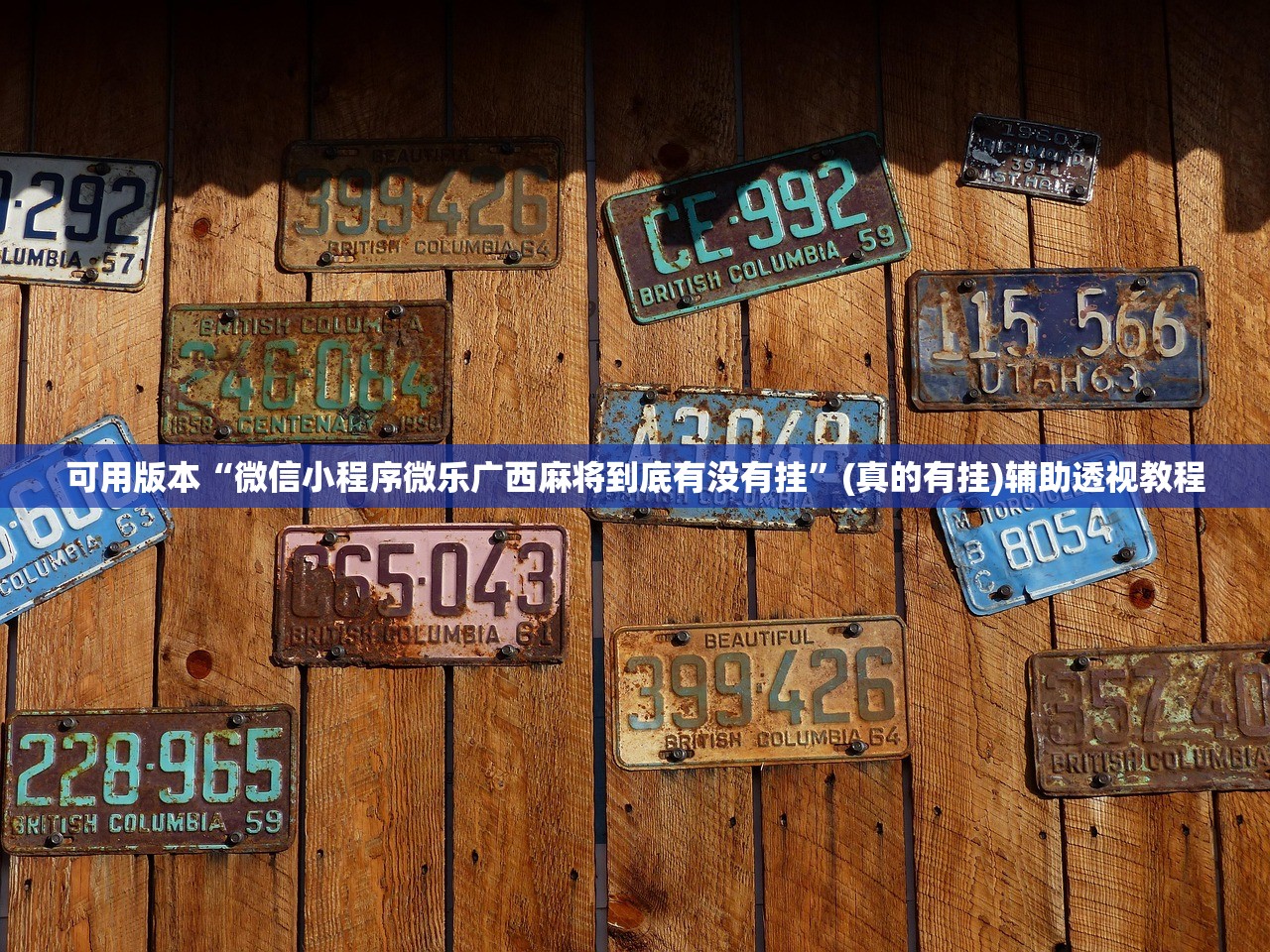 可用版本“微信小程序微乐广西麻将到底有没有挂”(真的有挂)辅助透视教程