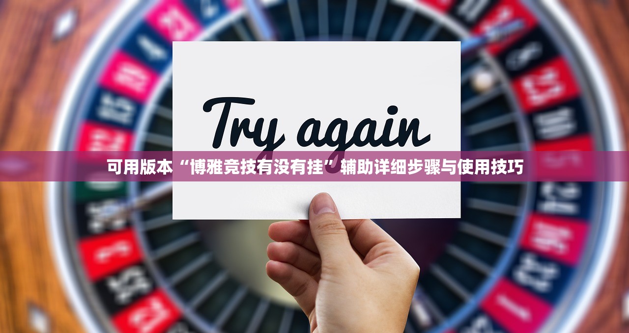 可用版本“博雅竞技有没有挂”辅助详细步骤与使用技巧