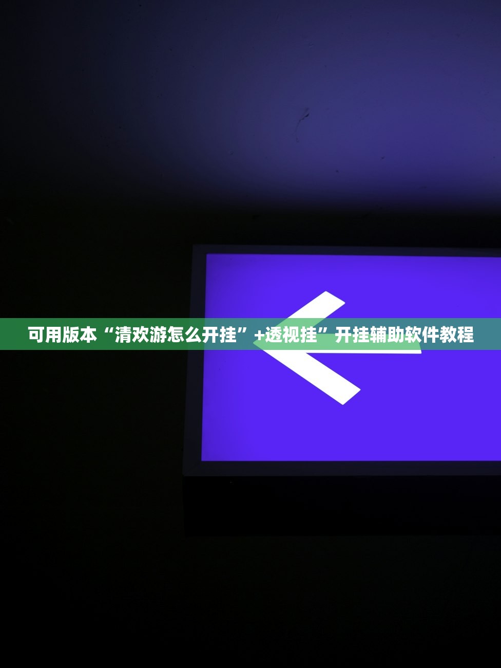 可用版本“清欢游怎么开挂”+透视挂	”开挂辅助软件教程